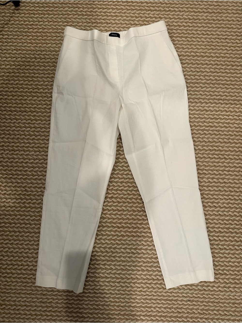 Theory White Tailored Pants treeca size 10